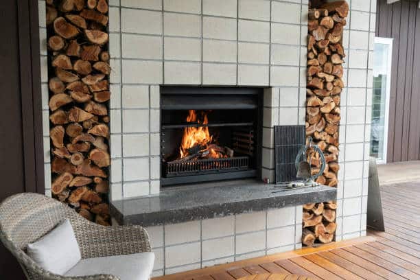 Concrete Fireplace